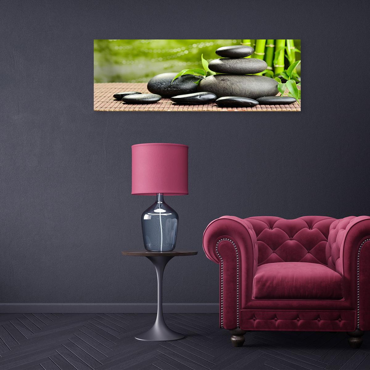 KUNSTDRUCK Grün 120/40 cm - Grün, Textil (120/40cm) - KUNSTLOFT