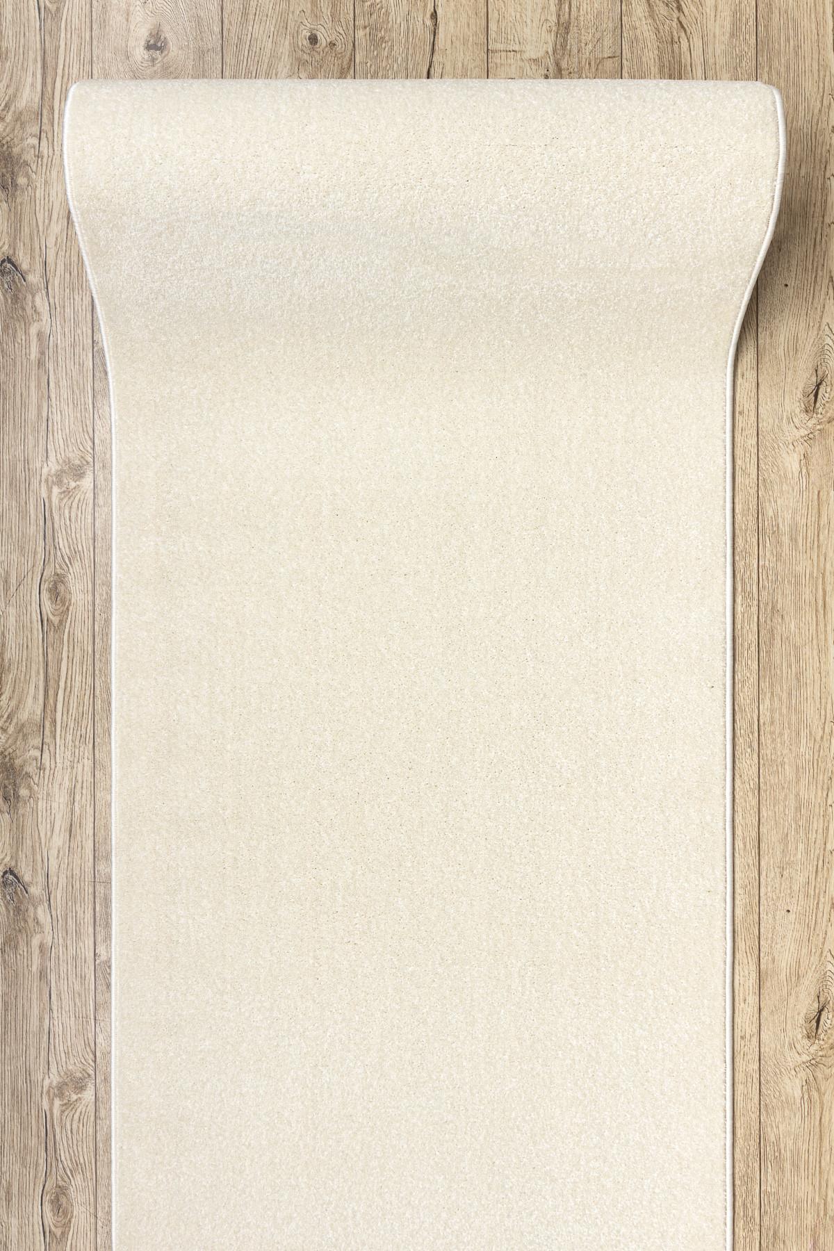 LÄUFER KARMEL Glatt, 80/100 cm - Weiß, Textil (80/100cm) - rugsX