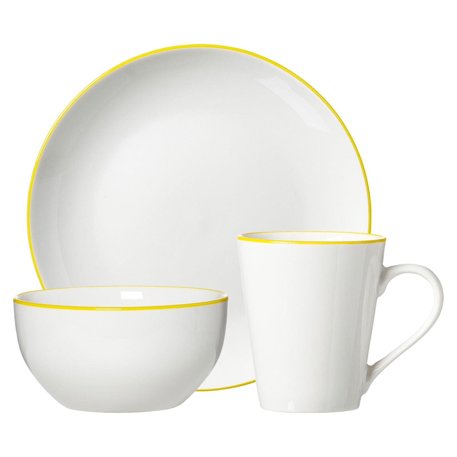 FRÜHSTÜCKS-SET Adela gelb 18-tlg. - Gelb, Keramik (2/2/2cm) - Ritzenhoff Breker