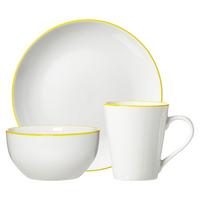 FRÜHSTÜCKS-SET Adela gelb 18-tlg. - Gelb, Keramik (2/2/2cm) - Ritzenhoff Breker
