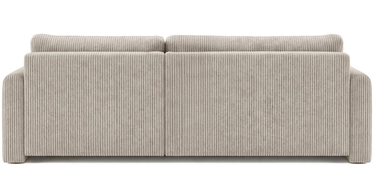 ECKSOFA Cora mit Schlaffunktion & Stauraum, Universell Rechts/Links, Creme Cord Chenille 250/82/160 cm - Beige/Creme, Kunststoff/Textil (250/160cm) - WFL GROUP