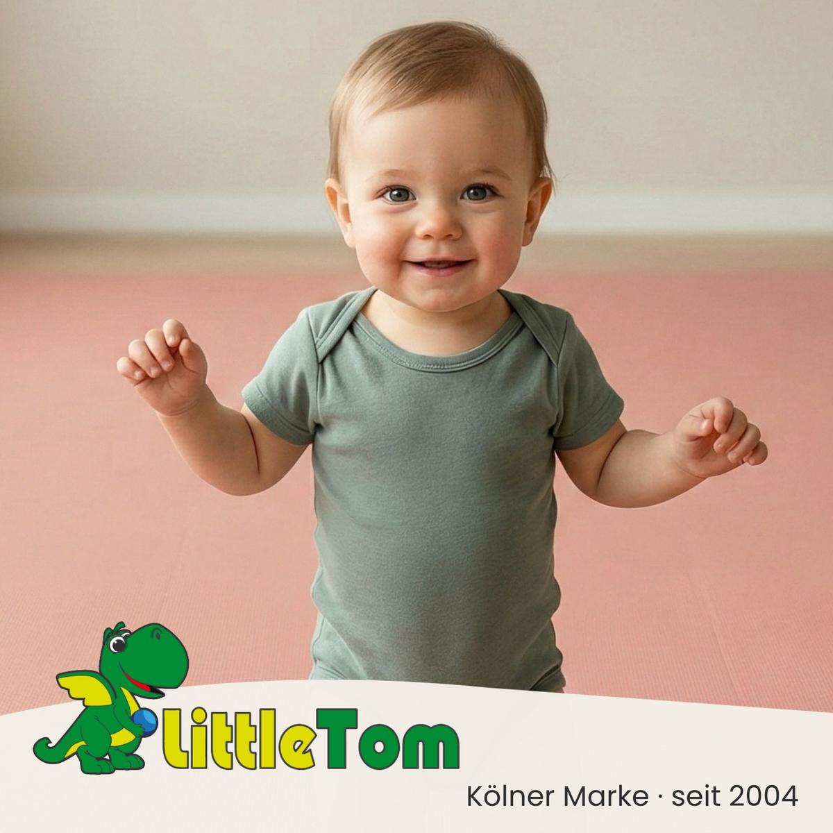 SPIELMATTE mit Rand - 180/90/1 cm Puzzlematte Rosa - Rosa, Kunststoff (30/30cm) - Littletom