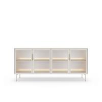 SIDEBOARD GLORIA 181,3x39,3x82,6 cm mit 4 Türen Kaschmir - Kaschmir, Holzwerkstoff (181.3/82.6/39.3cm) - MASSENO