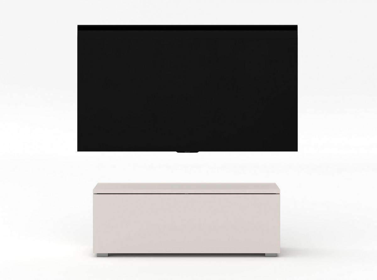 LOWBOARD Loriano 100 Beige Kaschmir 100/36,5/32 cm – Hängend und Stehend - Beige, Holzwerkstoff/Kunststoff (100/36.5/32cm) - AX Living