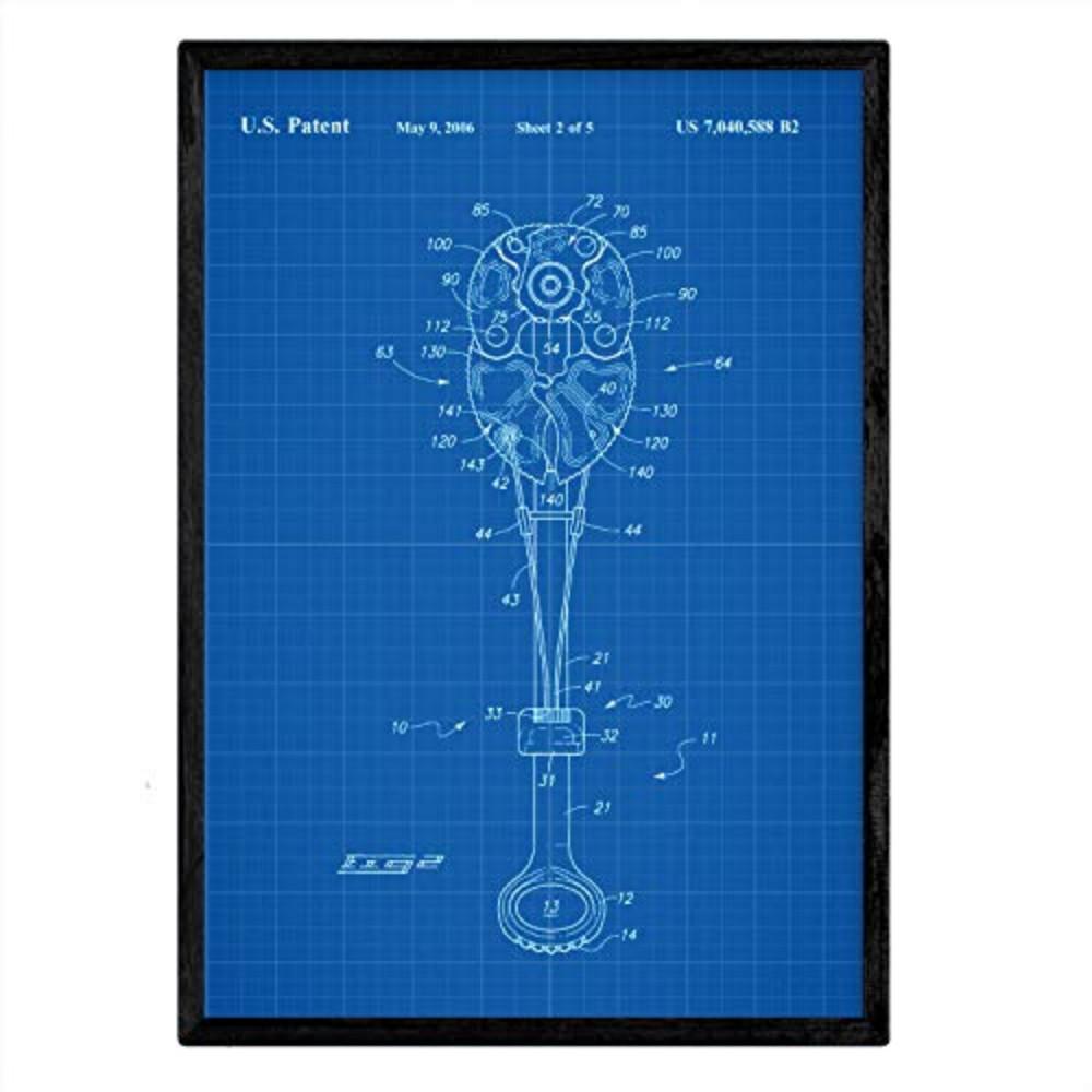 POSTER Patent Gri Klettern A3 Rahmenlos - Klar, Papier (29.7/5/42cm) - Nacnic