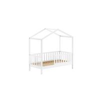 JUNIORBETT Karie 148x151x76 aus Massivholz in Weiß - Weiß, Holz (70/140cm) - 58aufmkessel