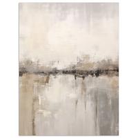 POSTER Moderne Kunst - Abstrakt - Beige Deko Wohnzimmer 60x80 cm - Beige, Papier (60/80/0.1cm) - MuchoWow