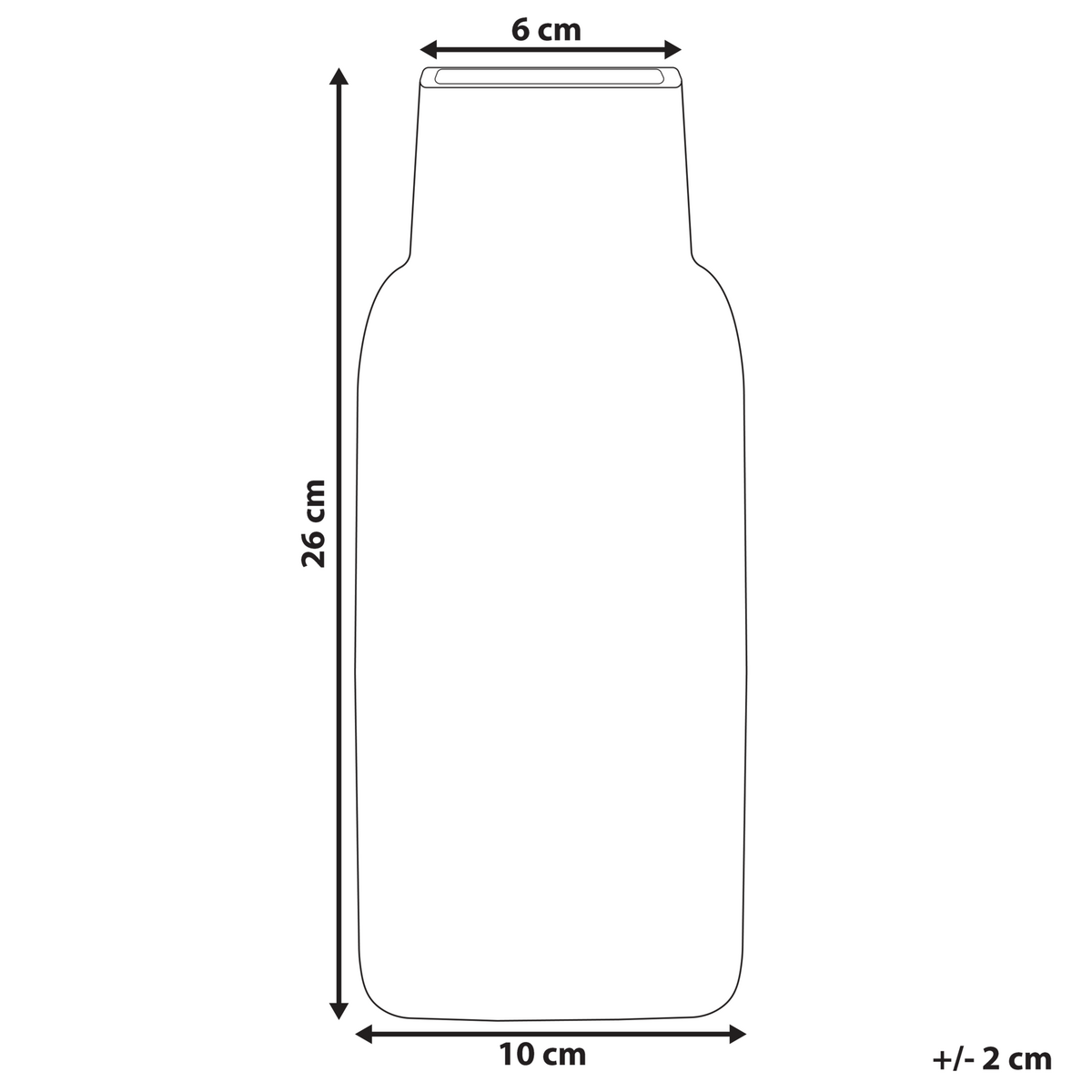 BLUMENVASE Glas grün Merbaka - Grün, Glas (26cm) - Beliani