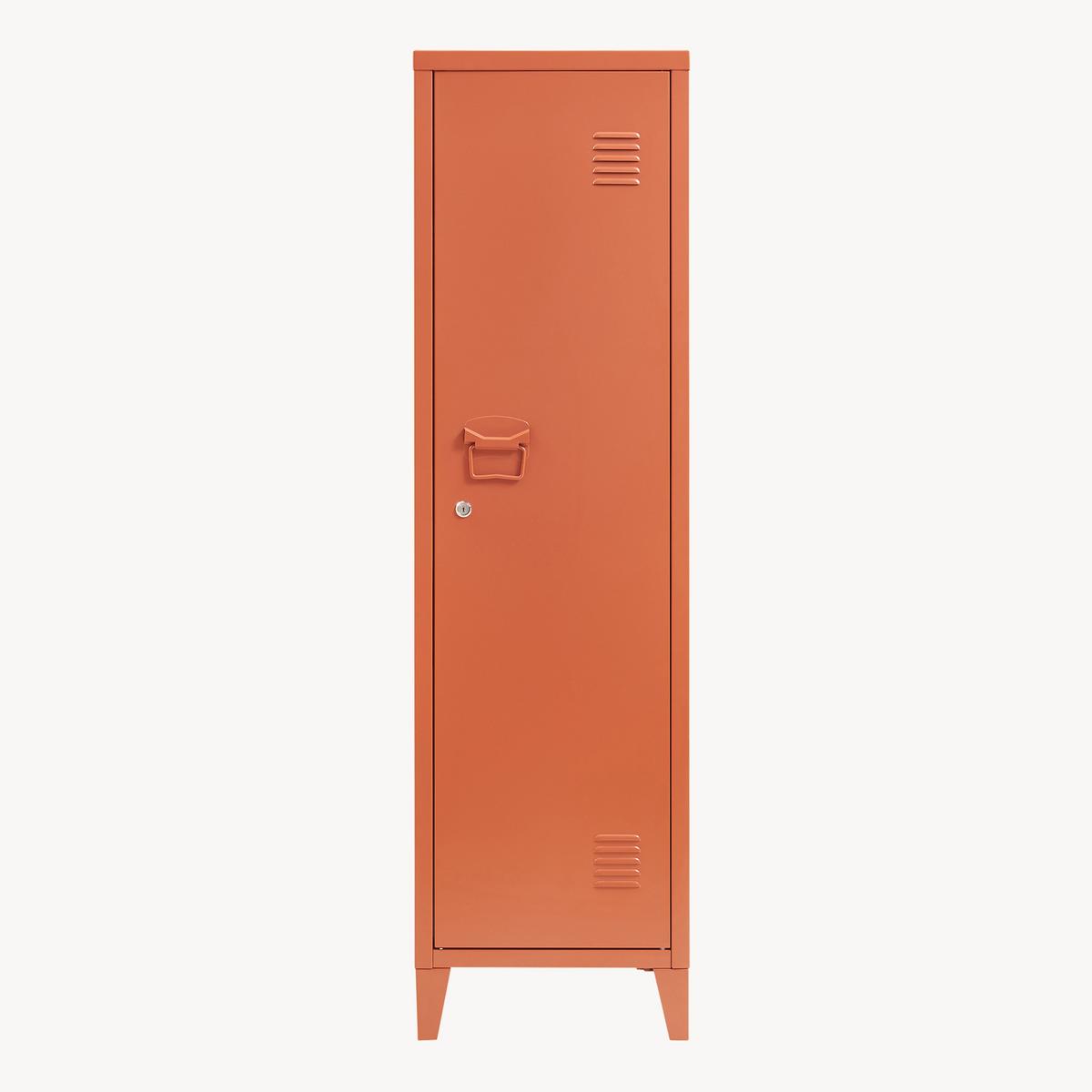 EINZELSPIND Kurikka - Rotbraun, Metall (38/137/38cm) - [en.casa]