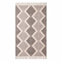 HANDWEBTEPPICH Malmö geometrisch gemustert 120/170 cm - Grau, Textil (120/170cm) - Homescapes