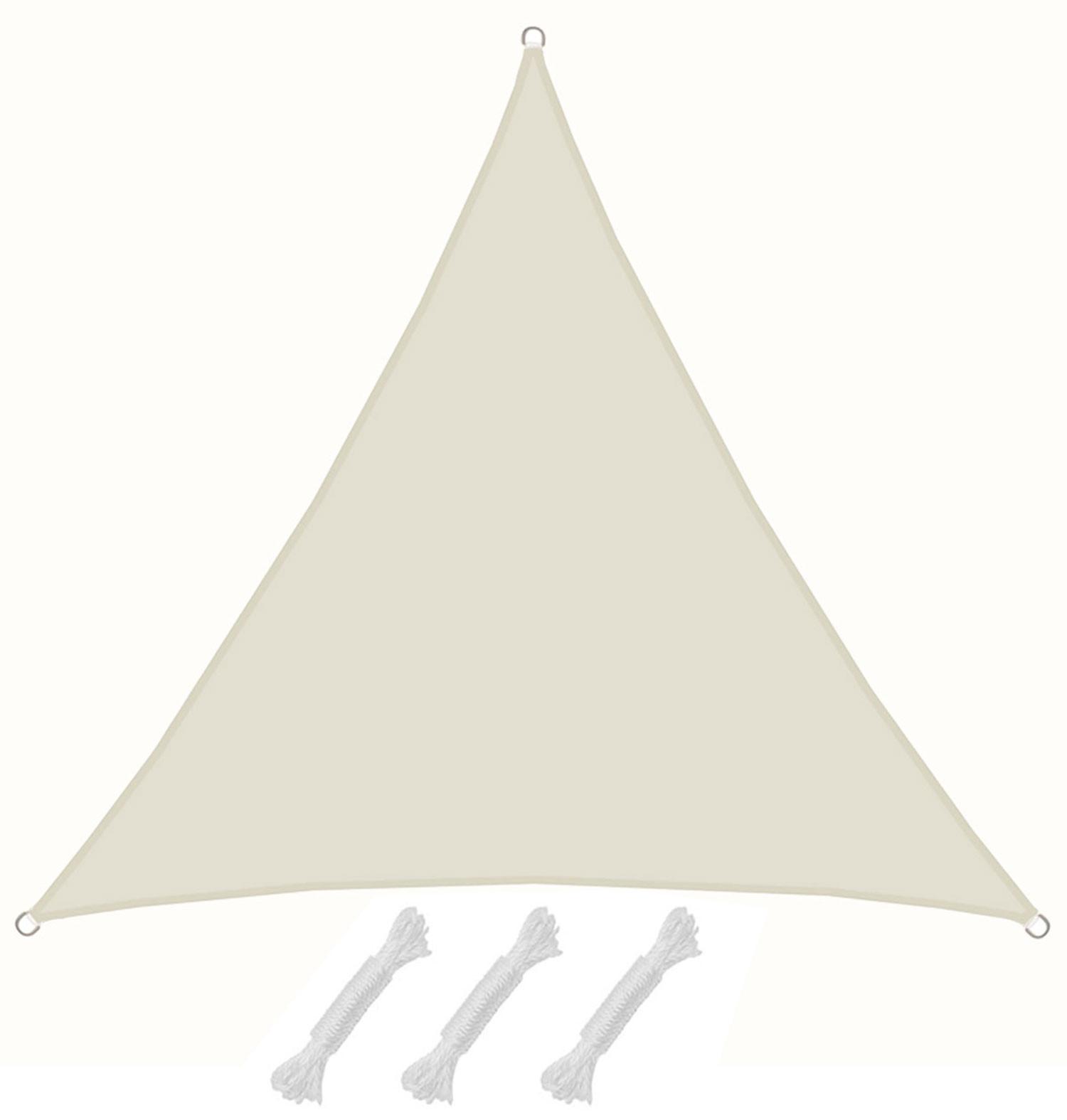 SONNENSEGEL 400/400 cm beige, dreieckig - Beige, Kunststoff (400/400cm) - Amanka
