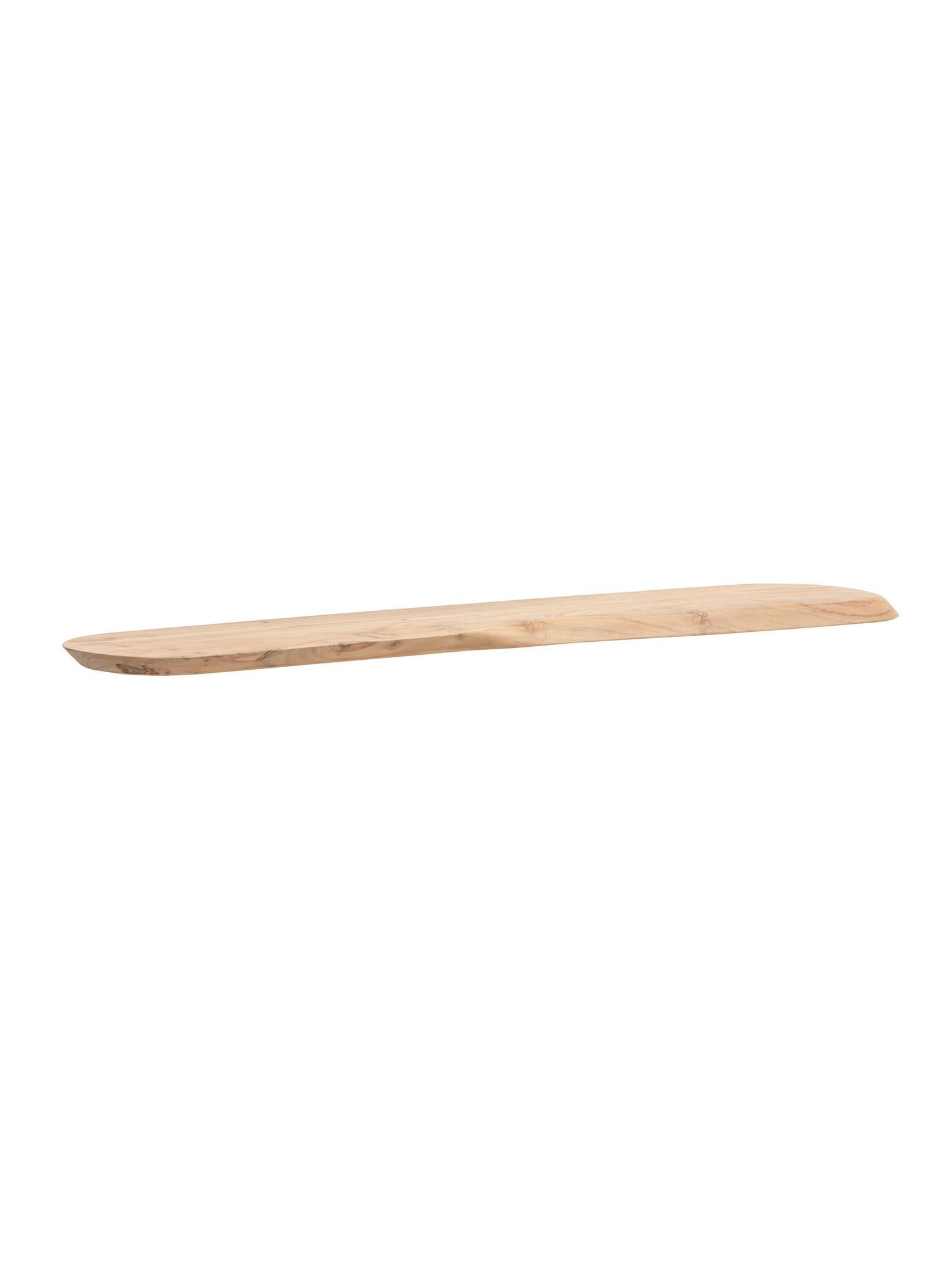 WANDREGAL ARANDA, Akazie Massivholz, handgefertigt, 120 x 20 x 3 cm - Akaziefarben, Holz (120/3/20cm) - KADIMA DESIGN