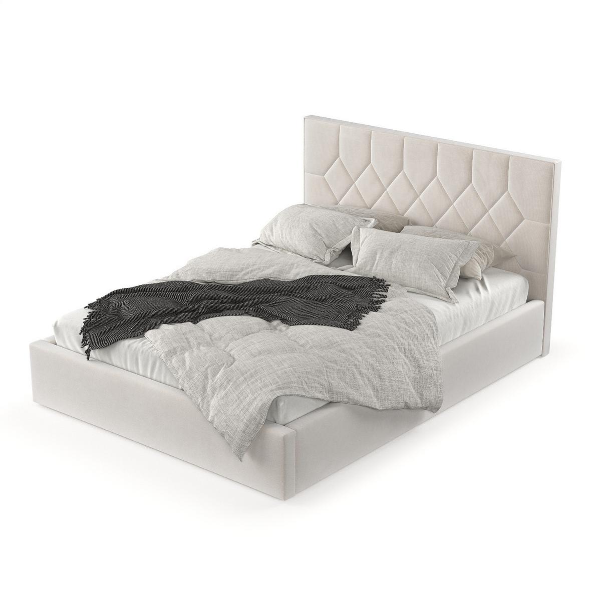 POLSTERBETT Brisa 140/200 cm Creme im Paros Stoff - Creme/Schwarz, Holz/Holzwerkstoff (140/200cm) - AltaBeds
