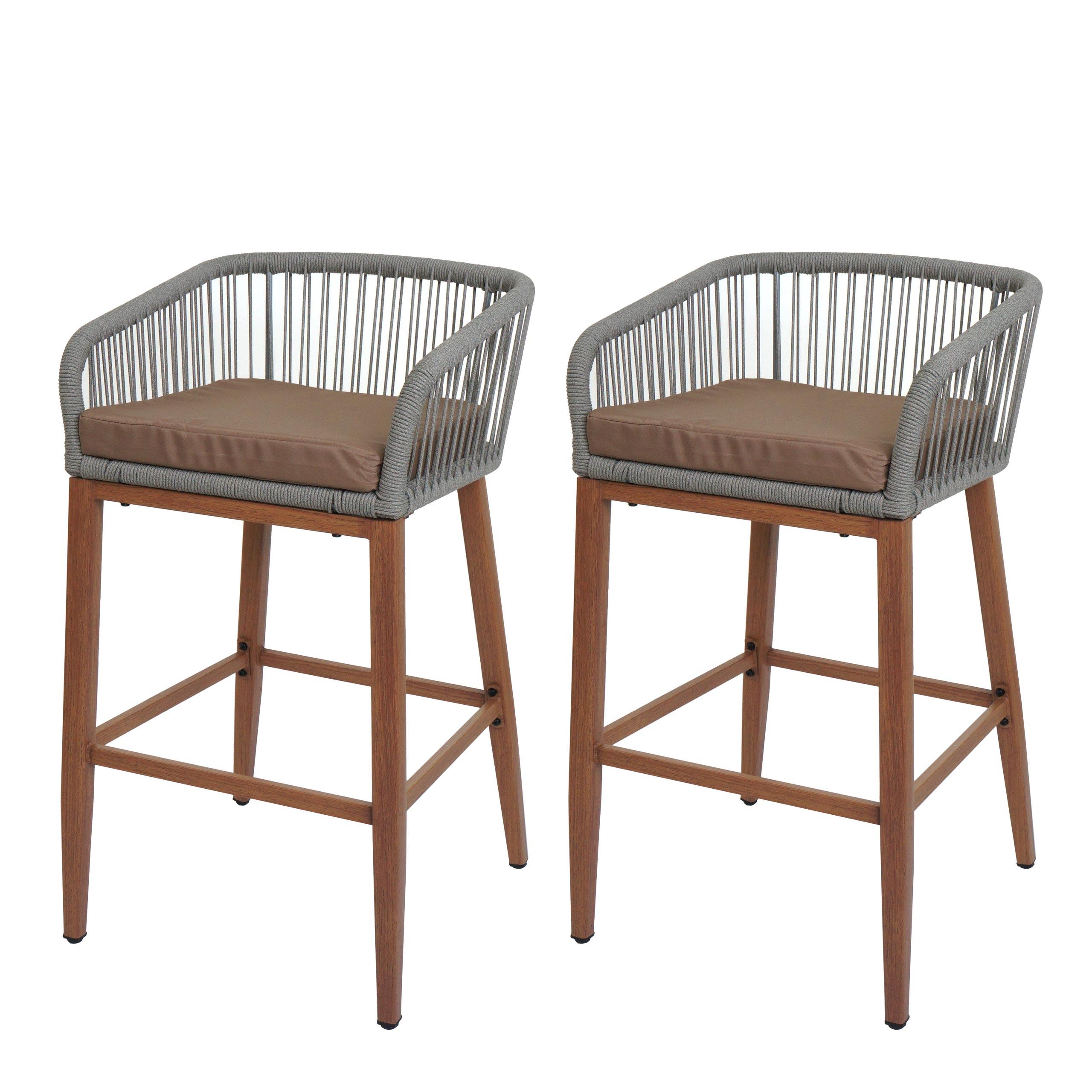 BARHOCKER Hellgrau, Taupe - Taupe/Hellgrau, Metall (51/92/53cm) - MCW