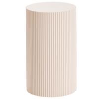 BEISTELLTISCH Weiß Claire - Creme, Holzwerkstoff (27/27/50cm) - Beliani