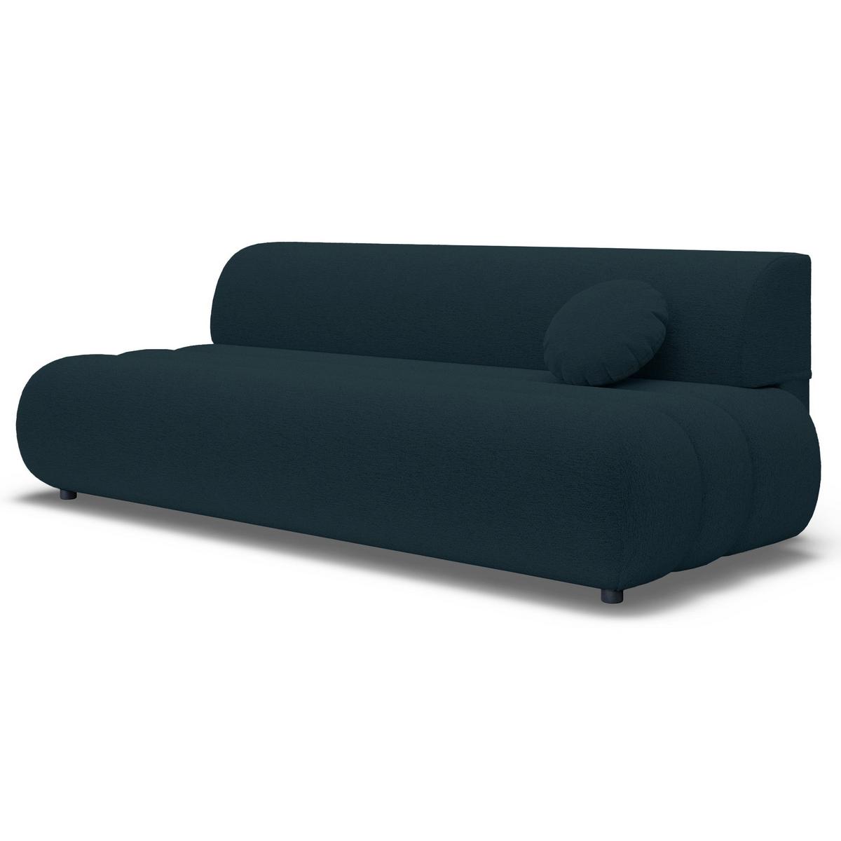 SCHLAFSOFA Arione 214 cm - Blau/Schwarz, Kunststoff/Textil (214/74/104cm) - Selsey