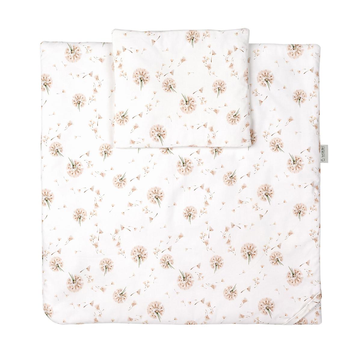 BABYBETT NATUR OVAL 7in1 mit Matratze und Himmelset - Naturfarben/Weiß, Holz/Textil (73/125cm) - waldin
