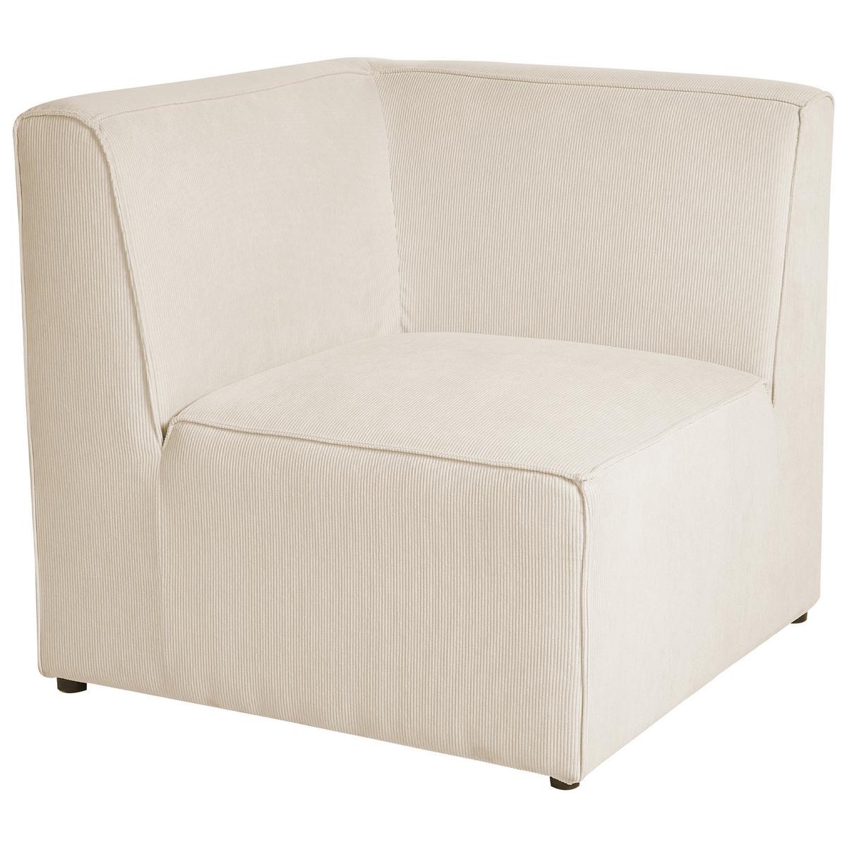 2-SITZER-SOFA Cord hellbeige Lemvig - Beige, Textil (166/78/83cm) - Beliani