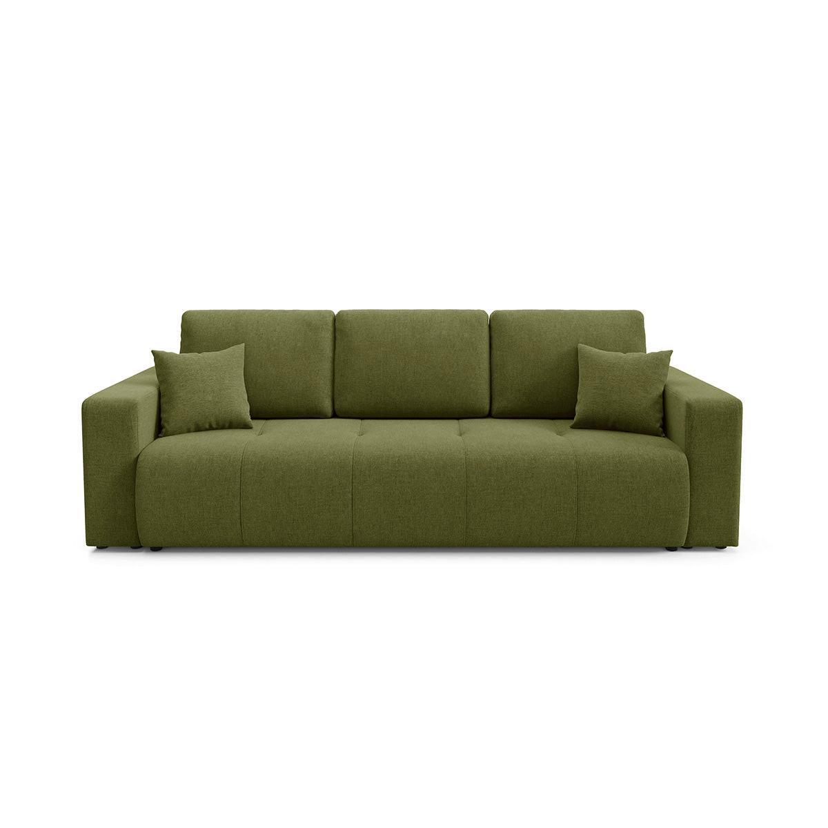 SOFA Giulia 3 Sitzplätze Grün - Grün, Holz (244/82/102cm) - Petits-meubles