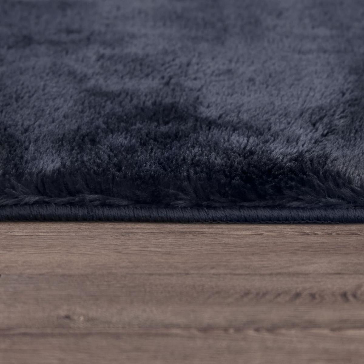 FLACHWEBETEPPICH Navy 160 x 220 cm - Blau, Kunststoff (160/220cm) - TT Home