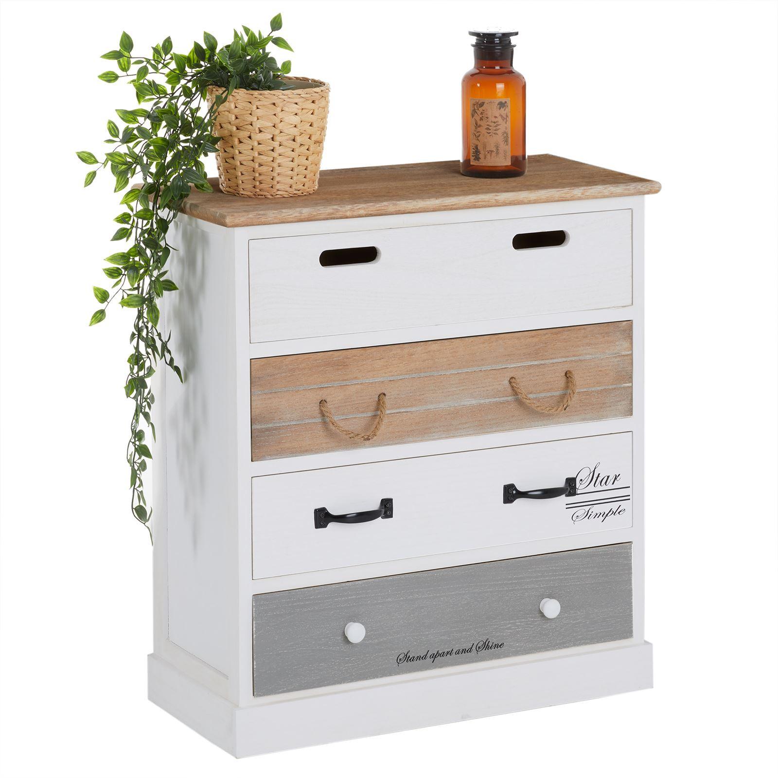 KOMMODE SALVA weiß - Weiß, Holz (58/63/27cm) - CARO-Möbel