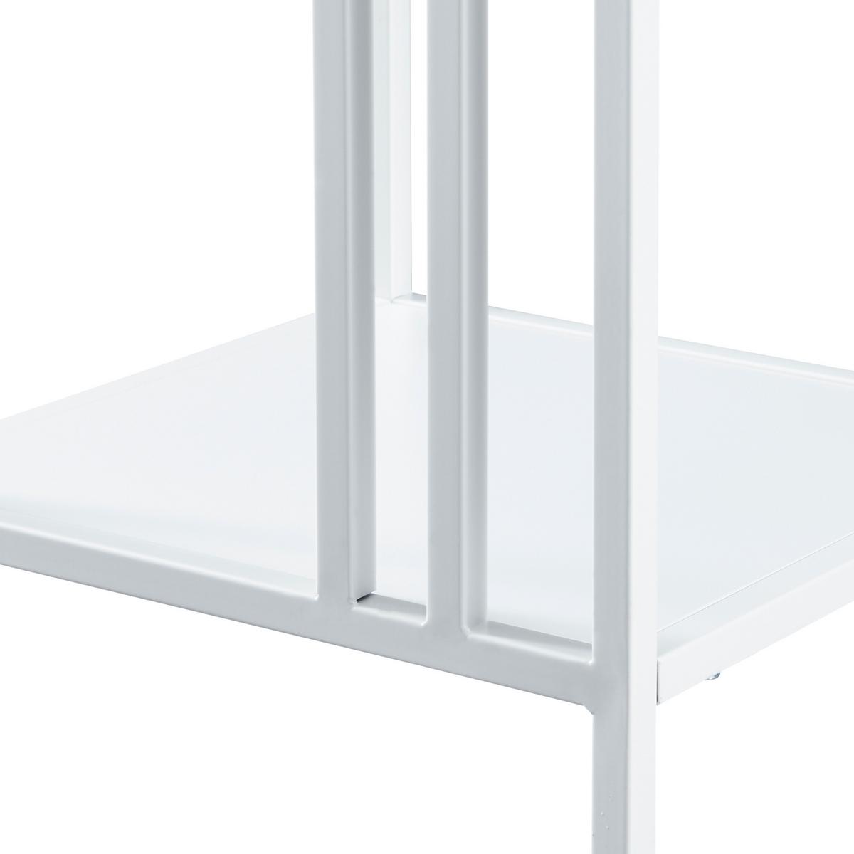 STANDREGAL Kumlinge - Weiß, Metall (35/80/35cm) - [en.casa]