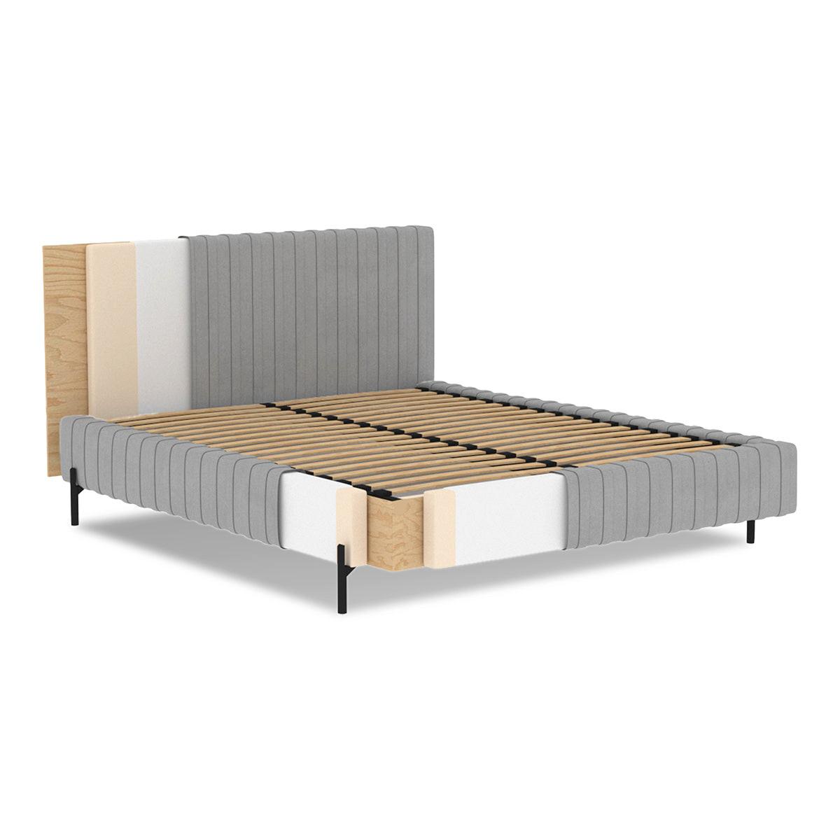 BOXBETT 180/200 Ori Grau - Grau, Holz (180/200cm) - Petits-meubles