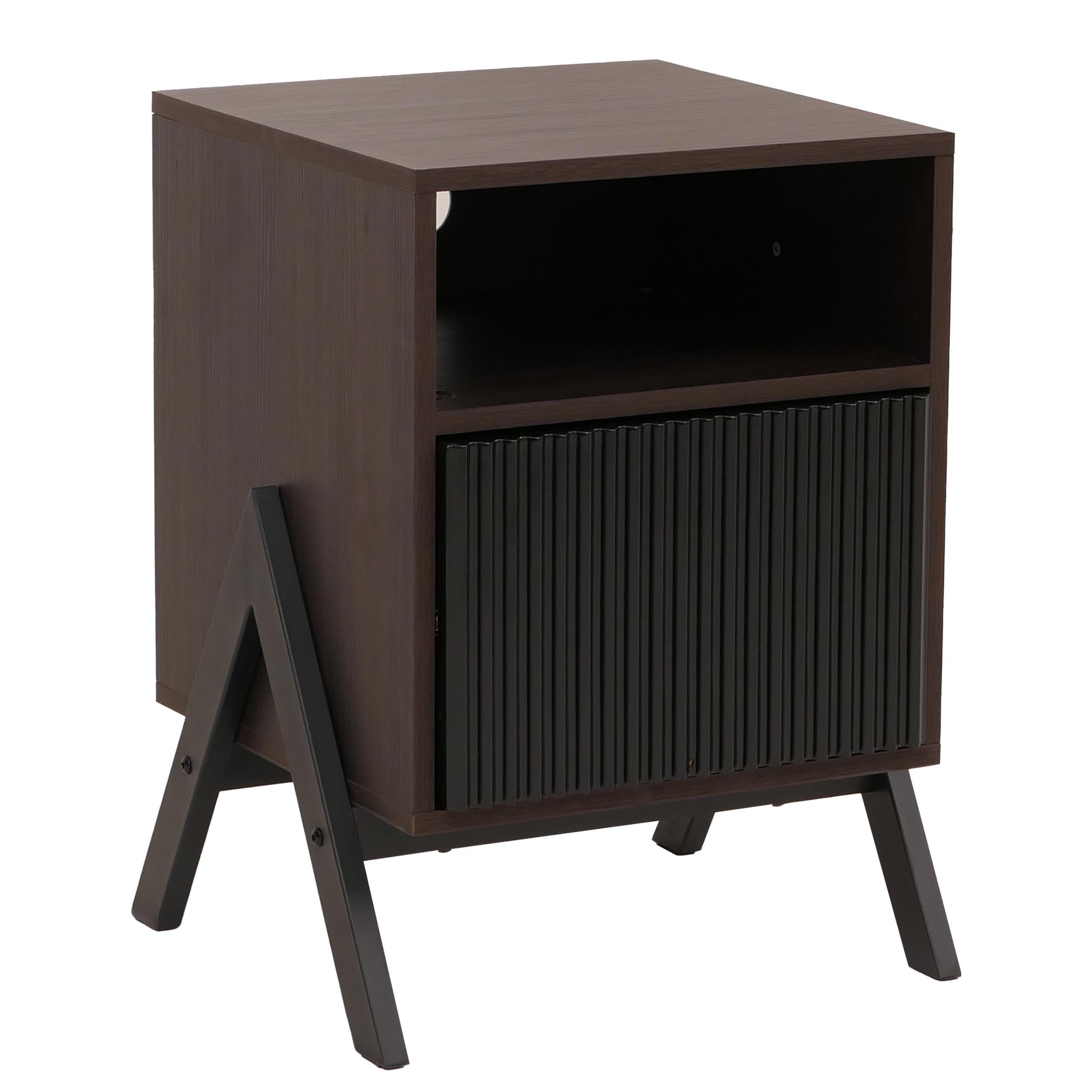 NACHTTISCH rechteckig Braun - Braun, Holz (40/59/40cm) - MCW