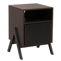 NACHTTISCH rechteckig Braun - Braun, Holz (40/59/40cm) - MCW