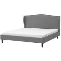 POLSTERBETT 180/200cm Grau Colmar - Grau, Textil (180/200cm) - Beliani