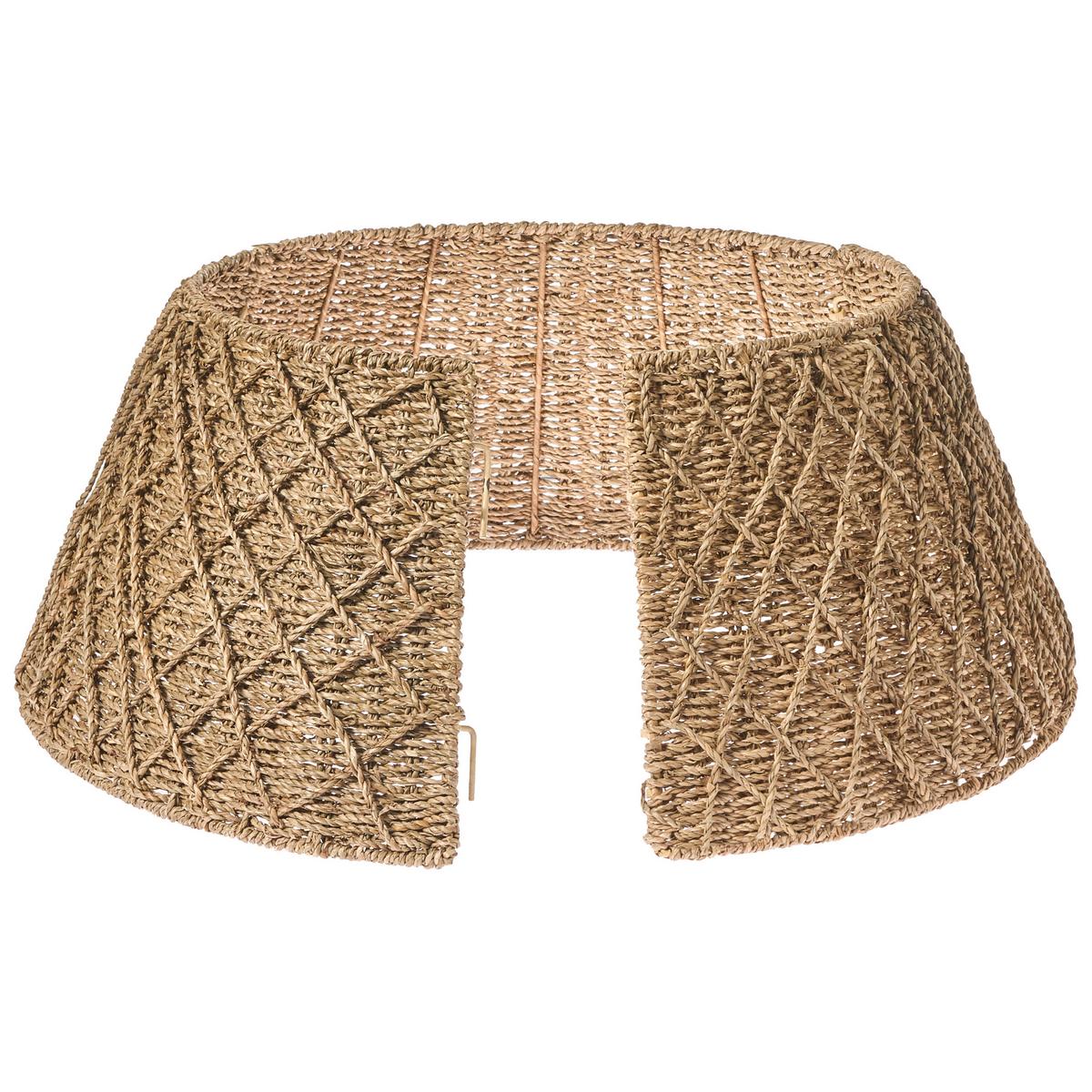 WEIHNACHTSBAUMKRAGEN 28 cm Naturfarben Bougie - Naturfarben, Naturmaterialien (28cm) - Beliani