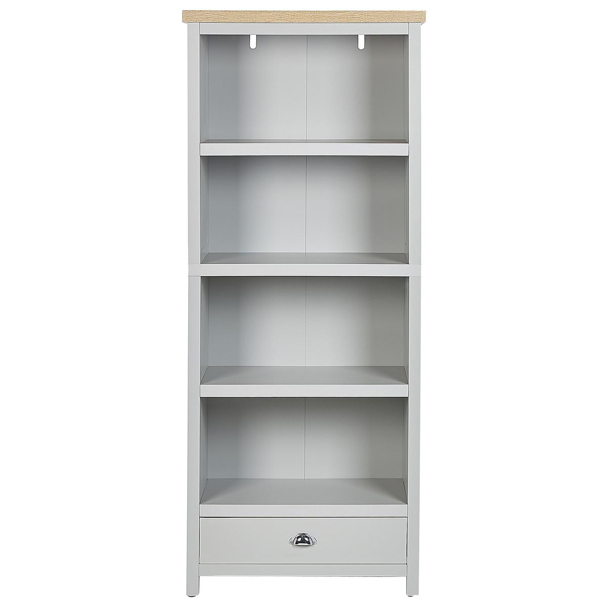 REGAL 4 Fächer Clio - Grau, Holzwerkstoff (72/180/35cm) - Beliani
