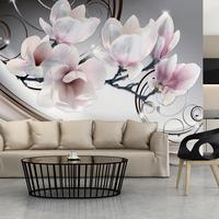 SELBSTKLEBENDE FOTOTAPETE 245/175 cm - Pink/Braun, Kunststoff/Textil (245/1cm) - KUNSTLOFT