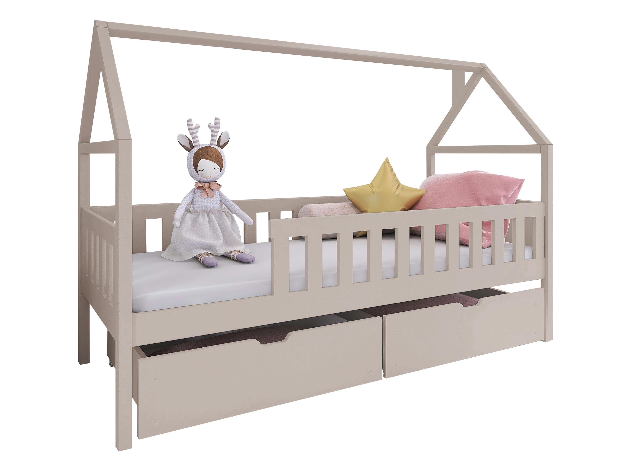 HAUSBETT Domi - Kaschmir, Holz (90/200cm) - MIRJAN24