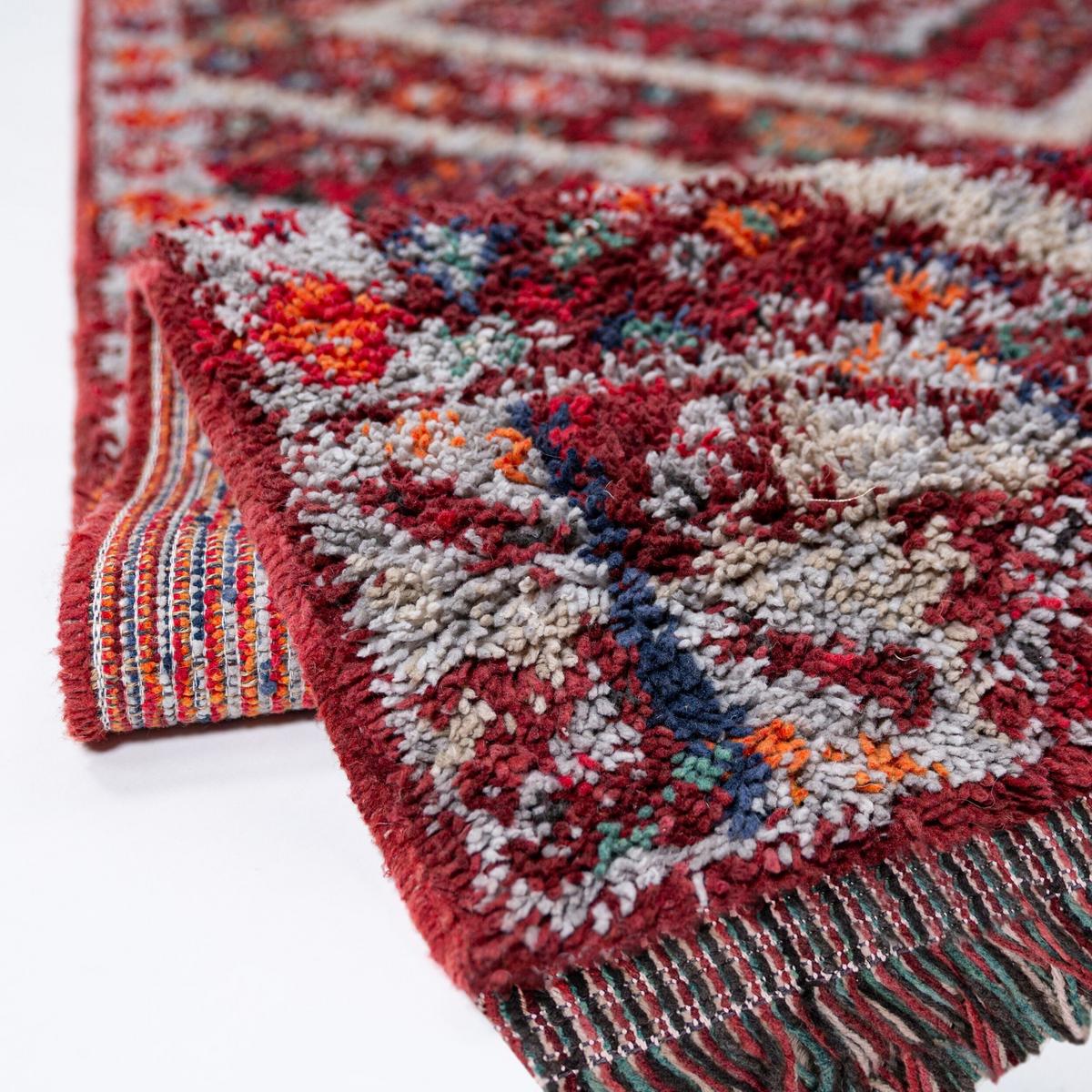 HOCHFLORTEPPICH mit Fransen TAFRAUT, im Berber-Stil, Rot, 133 x 190 cm - Rot, Textil (190/133cm) - KADIMA DESIGN