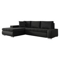 ECKSOFA Orkan Mini - Schwarz, Holz/Textil (265/185cm) - MIRJAN24