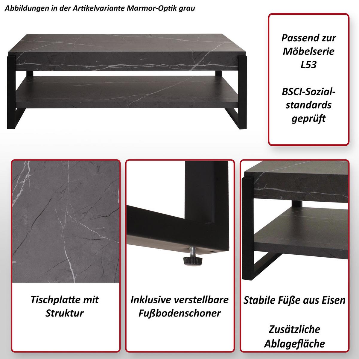 TV-RACK Eiche dunkel - Trüffeleichefarben, Holz (120/42/44cm) - MCW