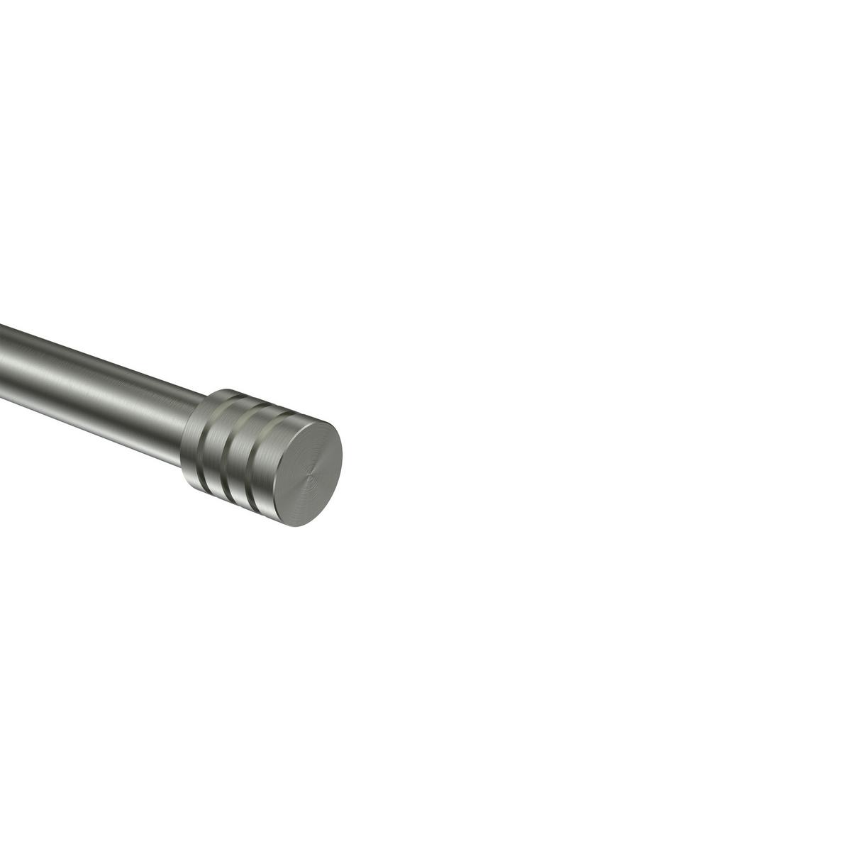 ENDSTÜCKE FÜR GARDINENSTANGEN 16 mm Ø, Selma Edelstahl, Packung 2 Stück - Edelstahlfarben, Metall (2.5/2.2/2.2cm) - INTERDECO