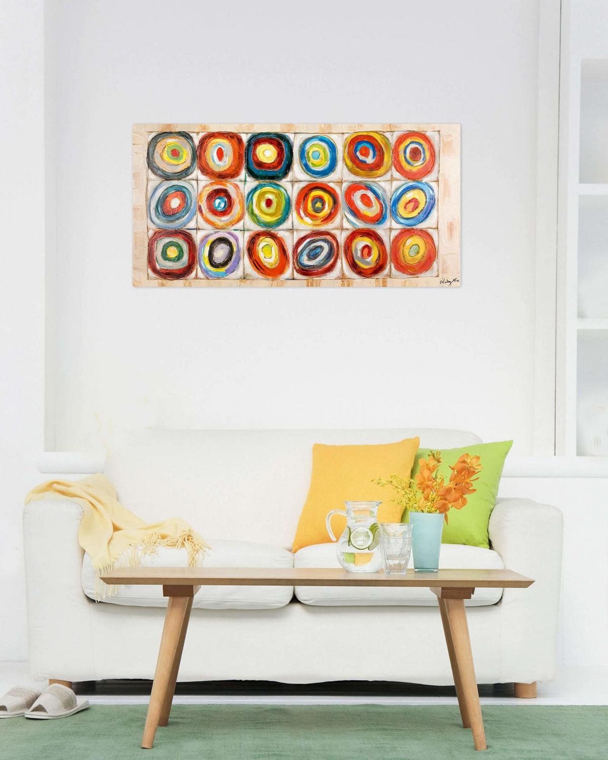 ACRYLBILD HANDGEMALT 120/60 cm - Multicolor, Holz/Textil (120/60cm) - KUNSTLOFT