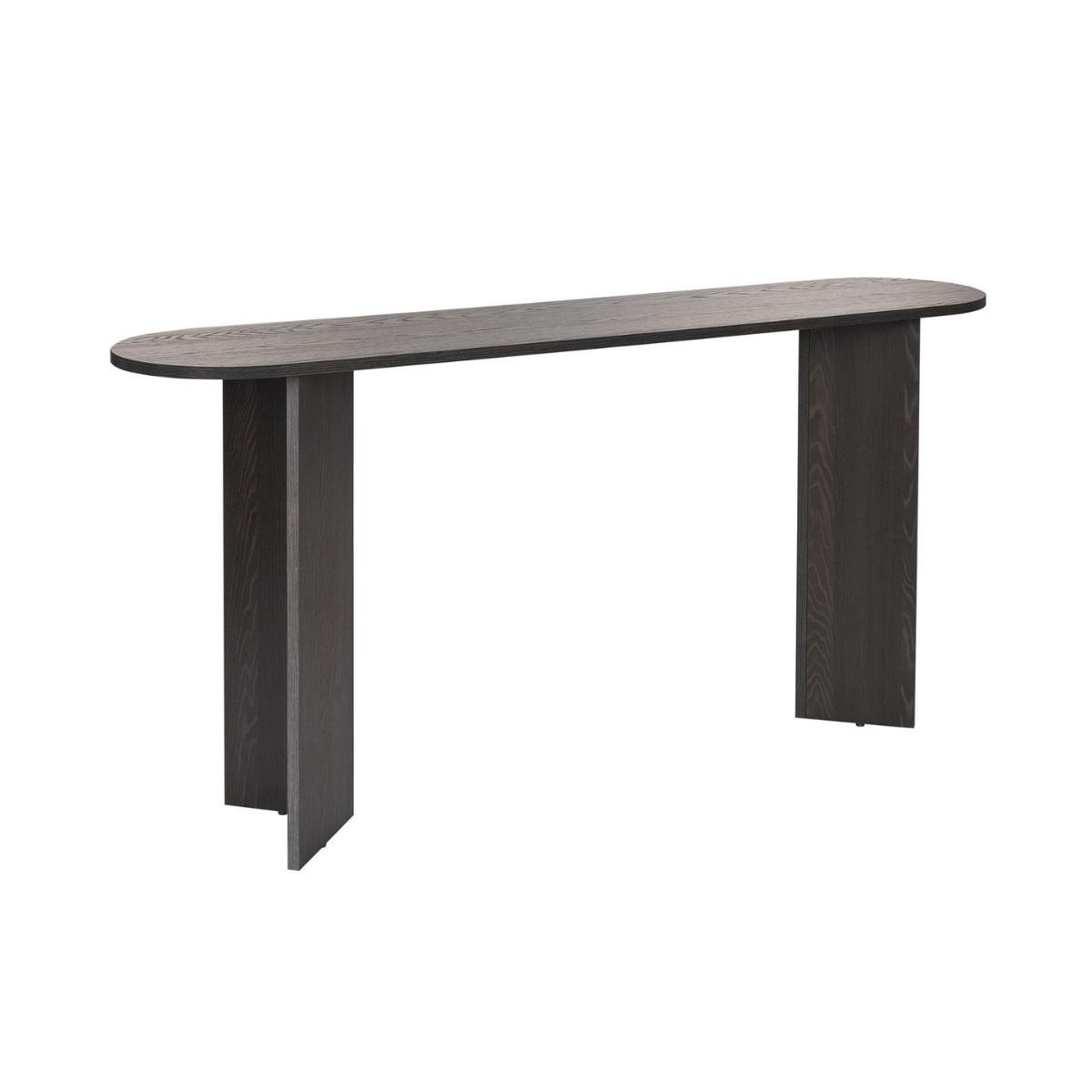 KONSOLE mit zwei Beinen SIRA 150/35/75 cm - Schwarz, Holzwerkstoff (46/35/75cm) - Calicosy