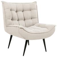 SESSEL Polsterbezug Beige Alvesta - Beige, Textil (73/92/79cm) - Beliani