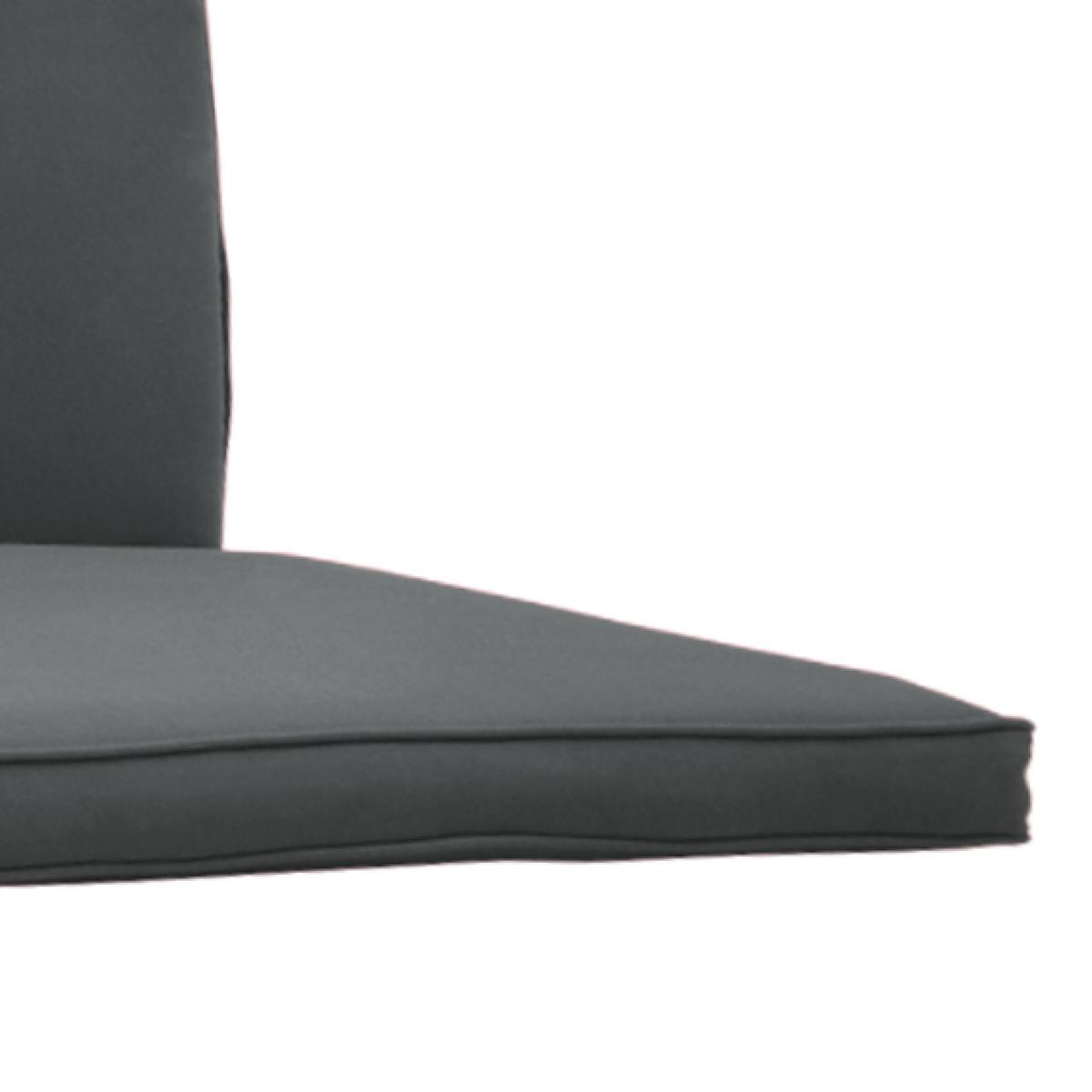 AUFLAGE für Hollywoodschaukel Loft HS - Graphitfarben, Textil (50/6/180cm) - Beautissu 