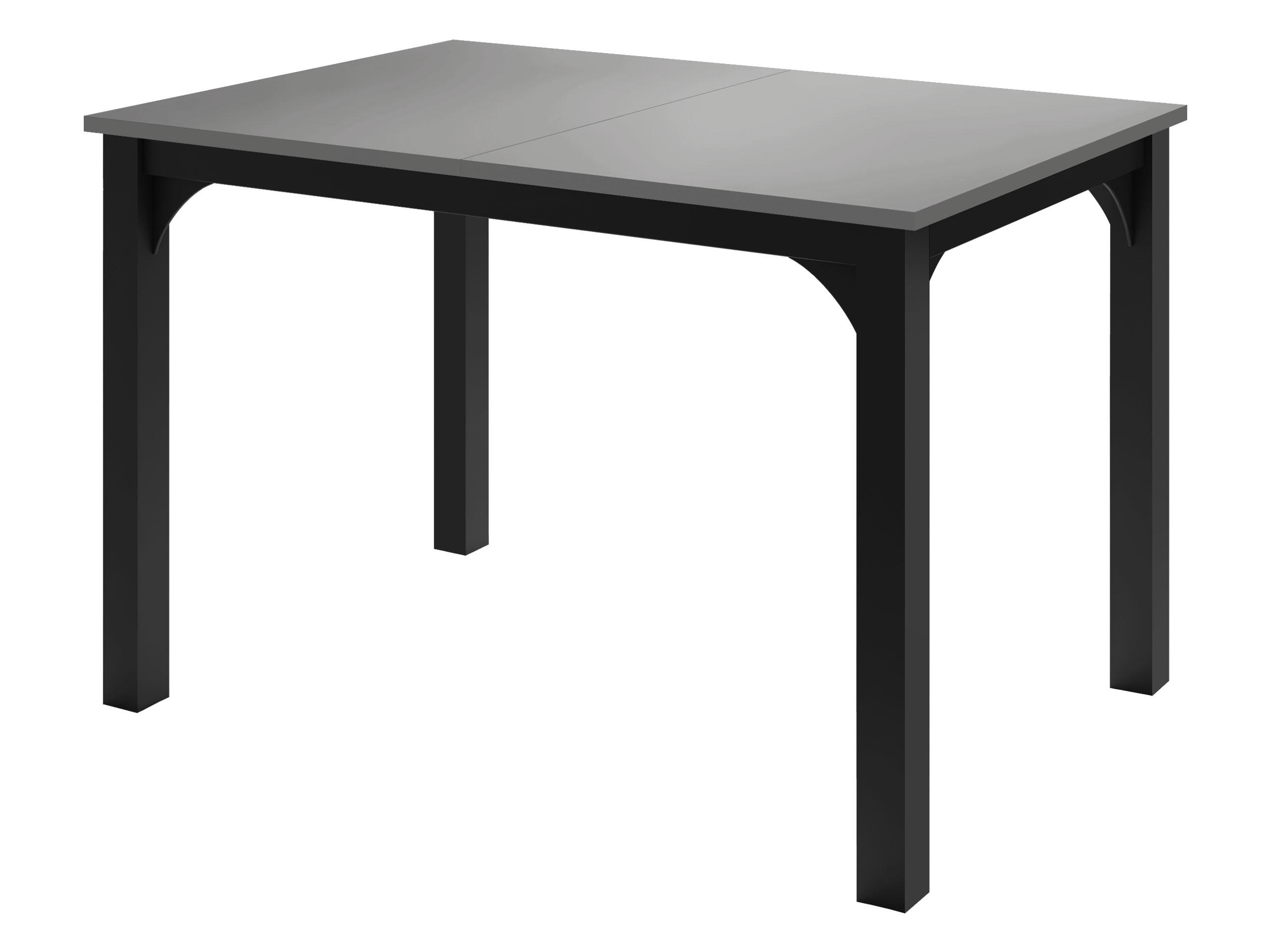 ESSTISCH Focus 120 - Schwarz/Grau, Holzwerkstoff/Metall (80/120/76cm) - MIRJAN24