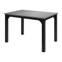 ESSTISCH Focus 120 - Schwarz/Grau, Holzwerkstoff/Metall (80/120/76cm) - MIRJAN24