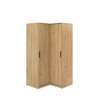 DREHTÜRENSCHRANK FIORA 108,5/200/57,5 cm 2-türig Eiche Artisan - Eiche Artisan, Holzwerkstoff (108.5/200/57.5cm) - MASSENO