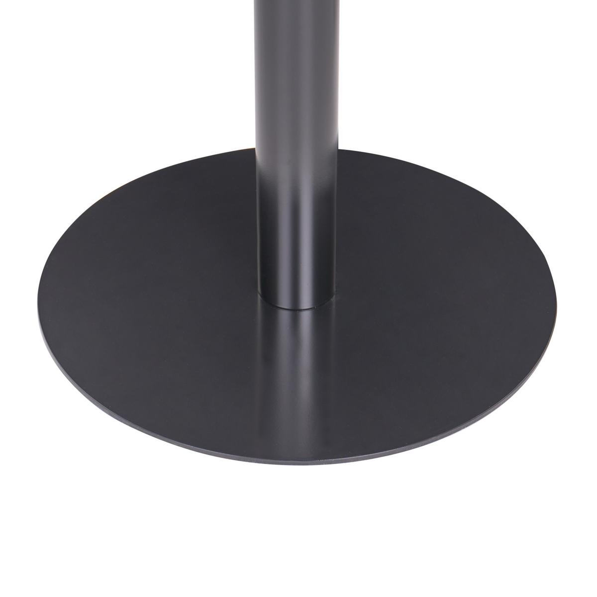 STEHTISCH Schwarz/Dunkelbraun 80/80 cm Morella - Dunkelbraun, Holzwerkstoff (80/80/103cm) - Beliani