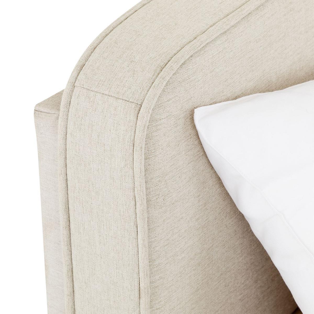 POLSTERBETT LATINI 160x200 cm cremeweiß - Creme, Textil (160/200cm) - IDIMEX