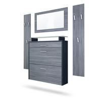 GARDEROBE Malea Fronten in Avola-Anthrazit - Anthrazit, Holzwerkstoff (180/180/23cm) - Vladon