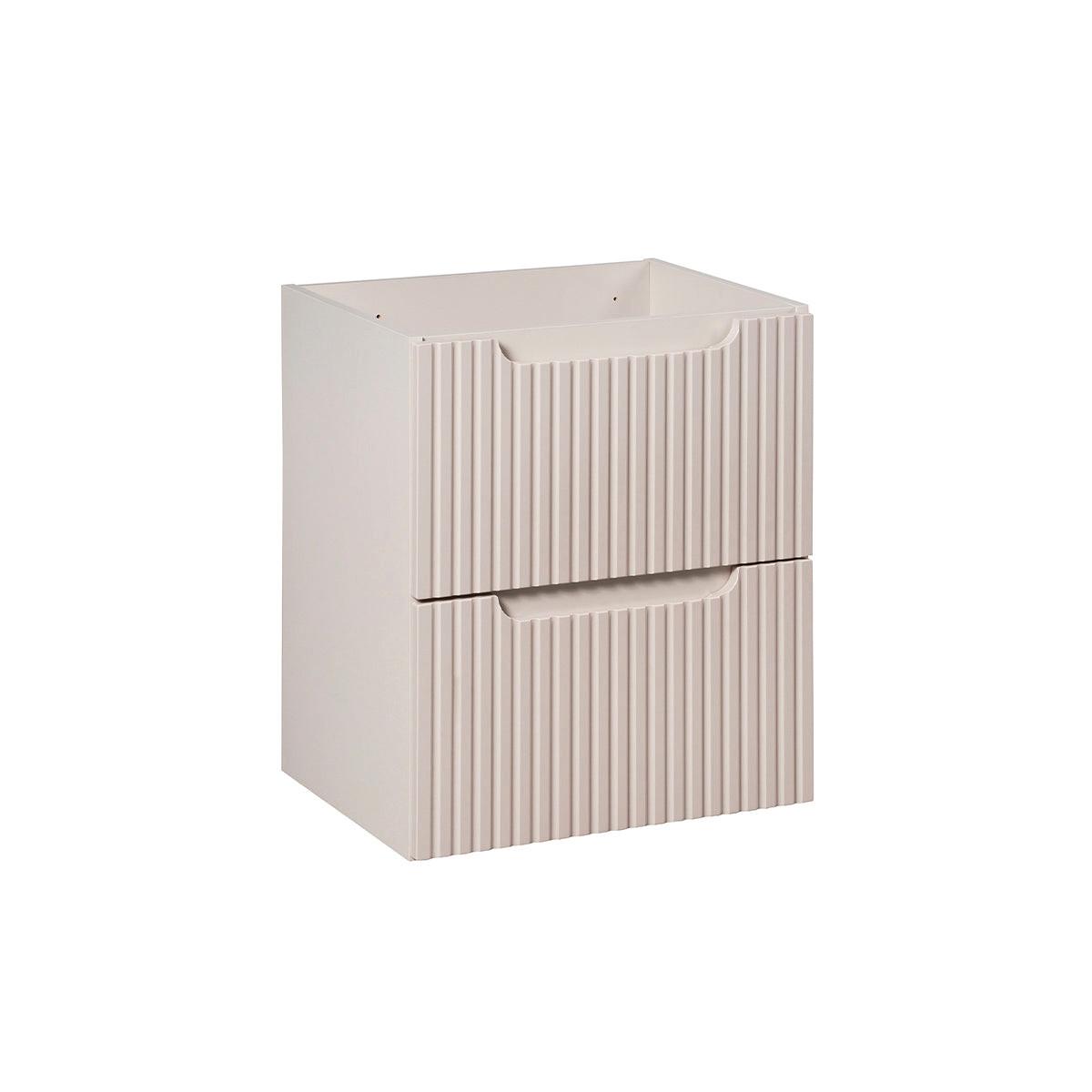 WASCHTISCHUNTERSCHRANK 50cm Riva Kaschmir - Beige, Holzwerkstoff (50/57/40cm) - Petits-meubles