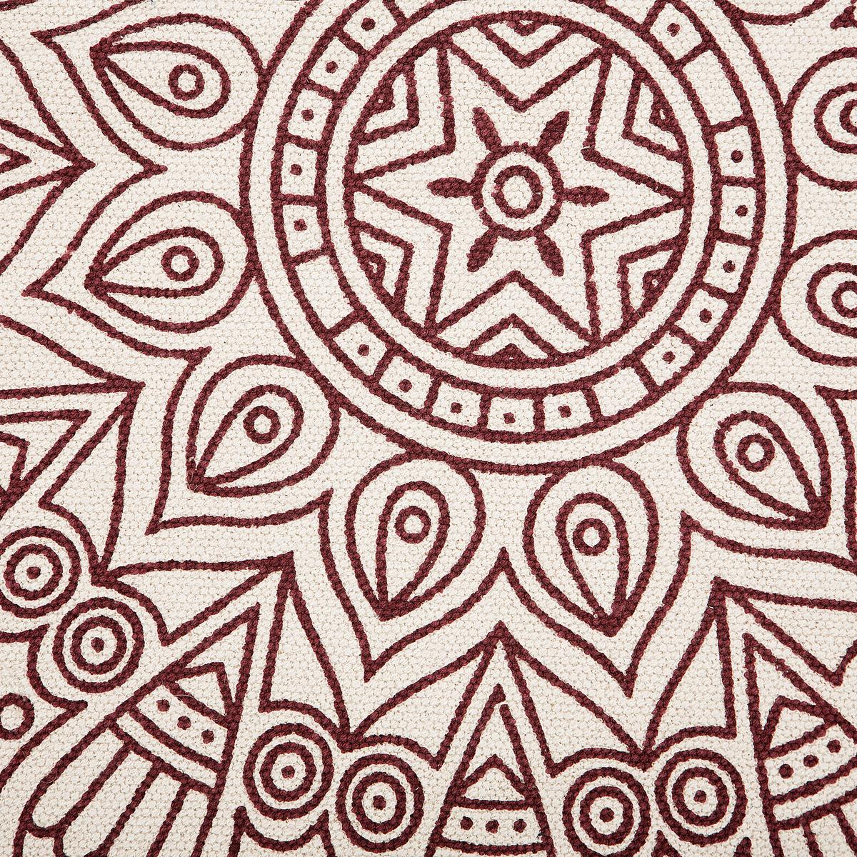 VINTAGE-TEPPICH Ayakli 120/120 cm - Rot, Textil (120/120cm) - Beliani